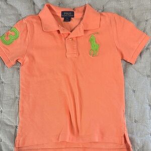 Polo by Ralph Lauren Kids Coral Polo with Green Accents
